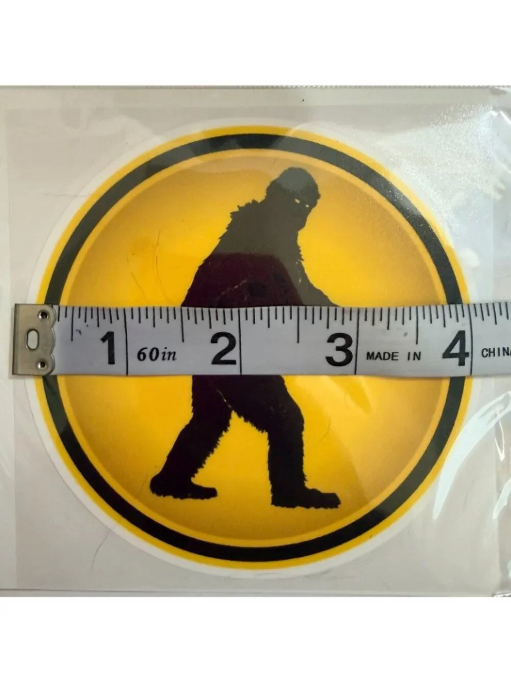 Sticker Cabana 4” Round Bigfoot Vinyl Sticker